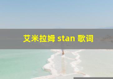 艾米拉姆 stan 歌词